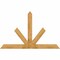 Ekena Millwork Saratoga Rough Sawn Timber Gable Bracket, Western Red Cedar, 84"W x 53"H x 4"D x 6"F, 15/12 Pitch GBW084X53X0406SAR00RWR - alternate 1
